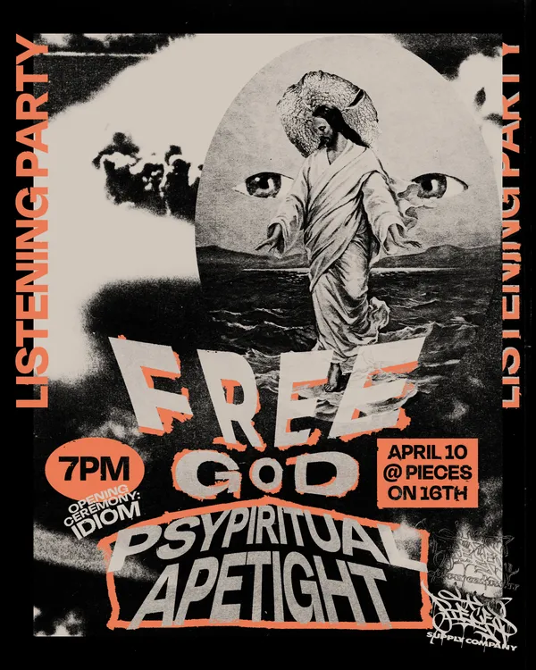 Free God Album Release Show Flyer
